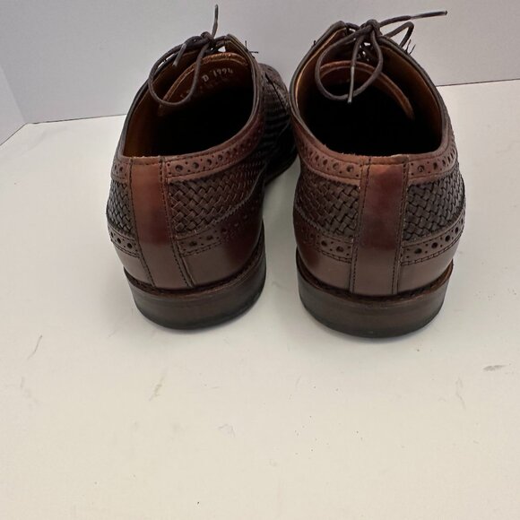 Allen Edmonds Liden Chili Weave Brown Shoes Size 9.5D Model 1994